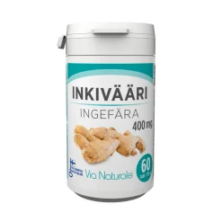 VIA NATURALE INKIVÄÄRIJUURIJAUHE 400MG 60 KPL