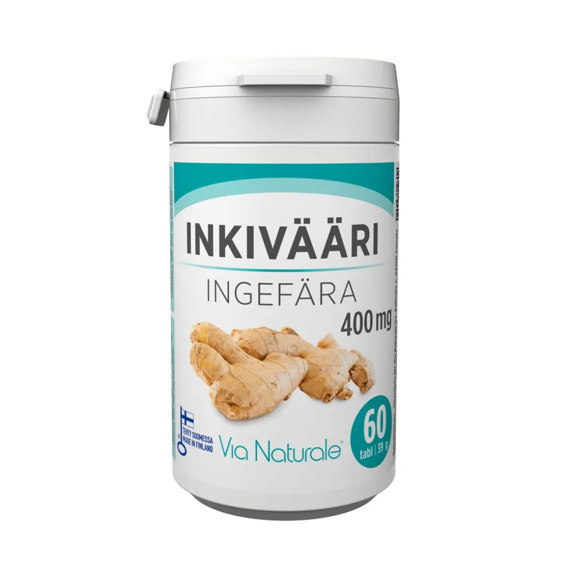 VIA NATURALE INKIVÄÄRIJUURIJAUHE 400MG 60 KPL