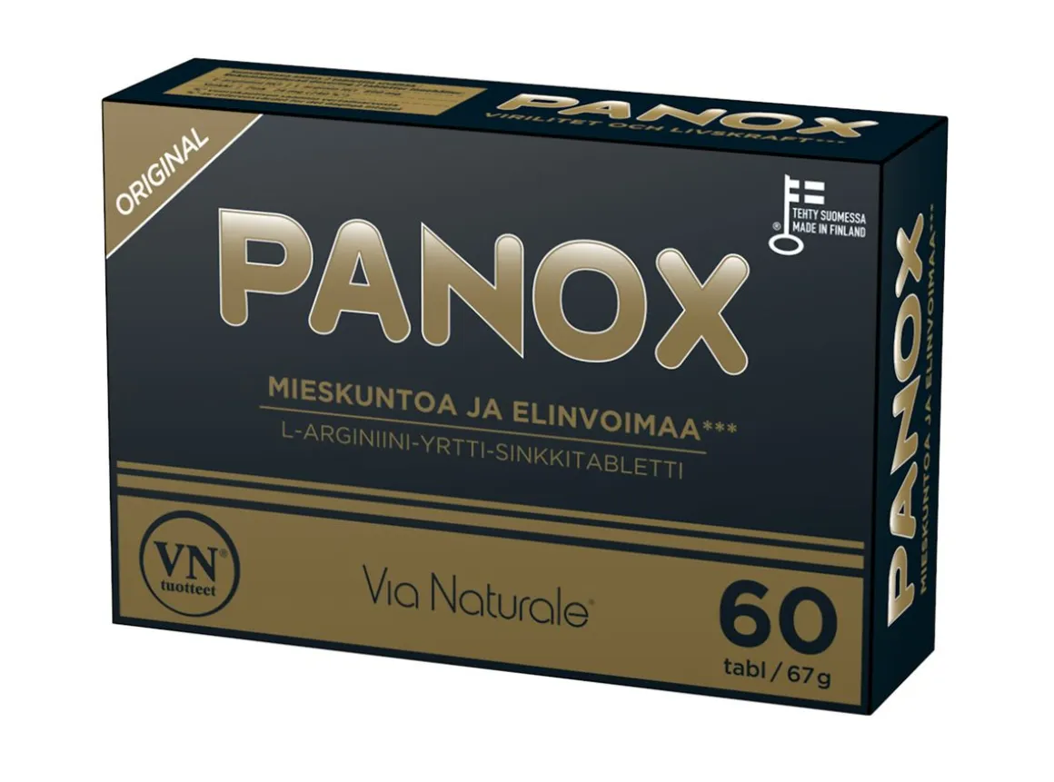 VIA NATURALE PANOX MIESKUNTOA JA ELINVOIMAA 60 KPL