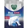 VICKS BLUE ACTIVE SUPER STRONG SOKERITON KURKKUPASTILLI 72 G