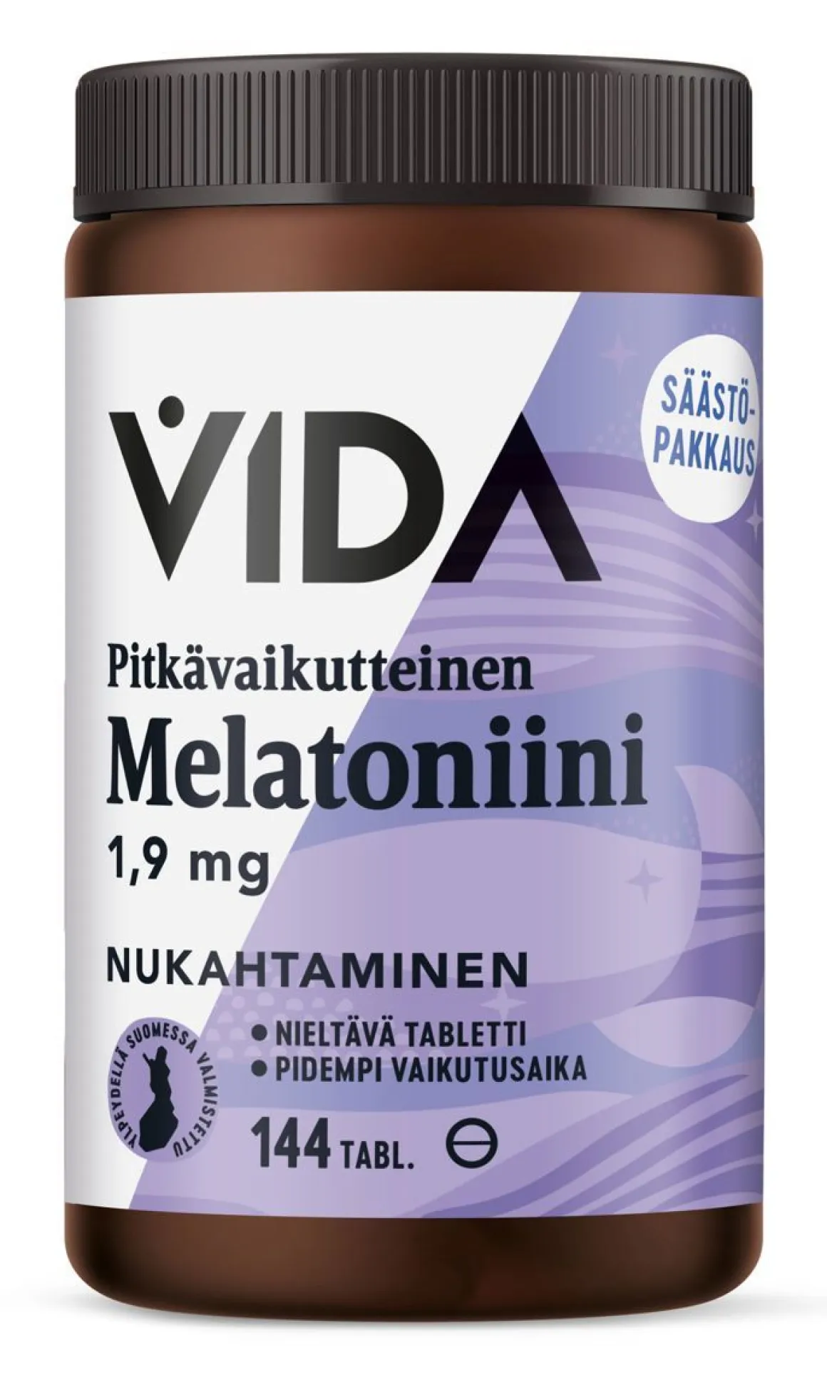 VIDA MELATONIINI 1,9MG PITKÄVAIKUTTEINEN (+20% SÄÄSTÖPAKKA