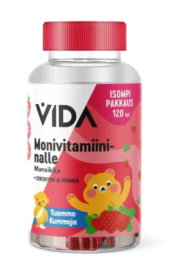 VIDA MONIVITAMIININALLE MANSIKKA 120 KPL