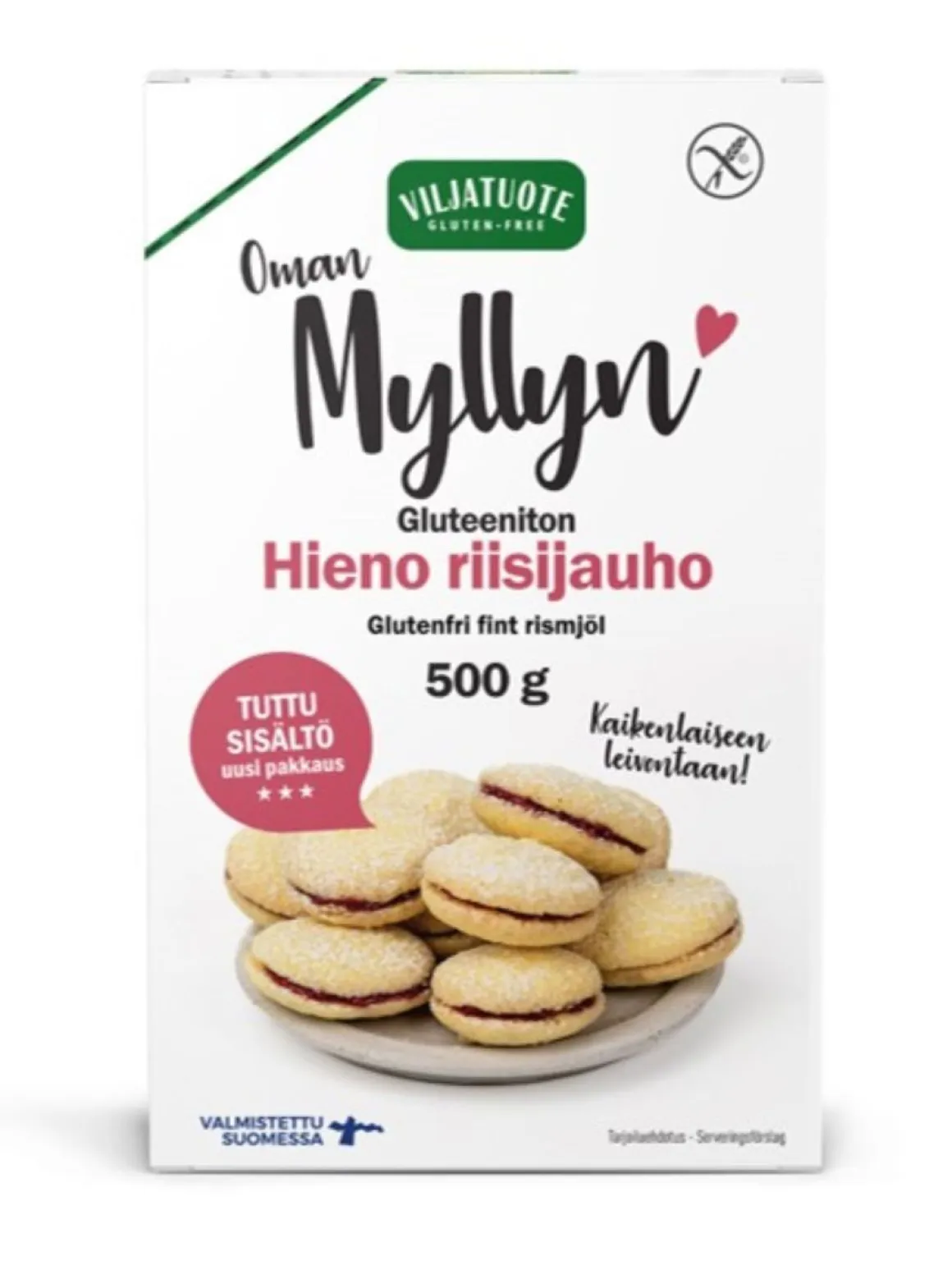 VILJATUOTE HIENO RIISIJAUHO GTON 500 G