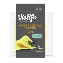 VIOLIFE 100% VEGAN SLICES MATURE CHEDDAR FLAVOUR 200 G
