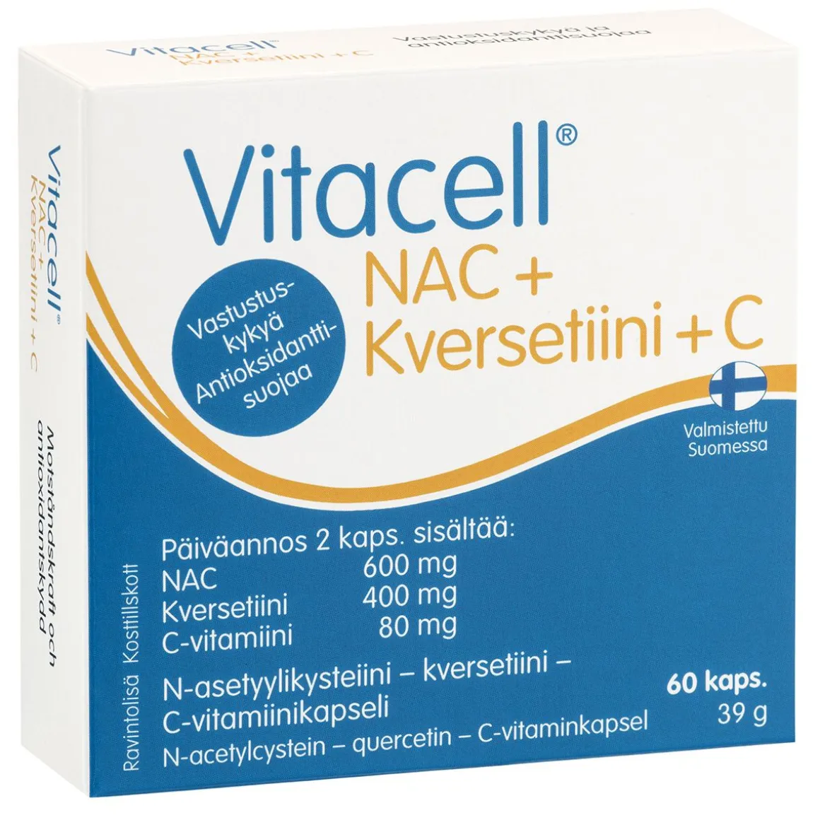 VITACELL NAC + KVERSETIINI + C 60 KPL