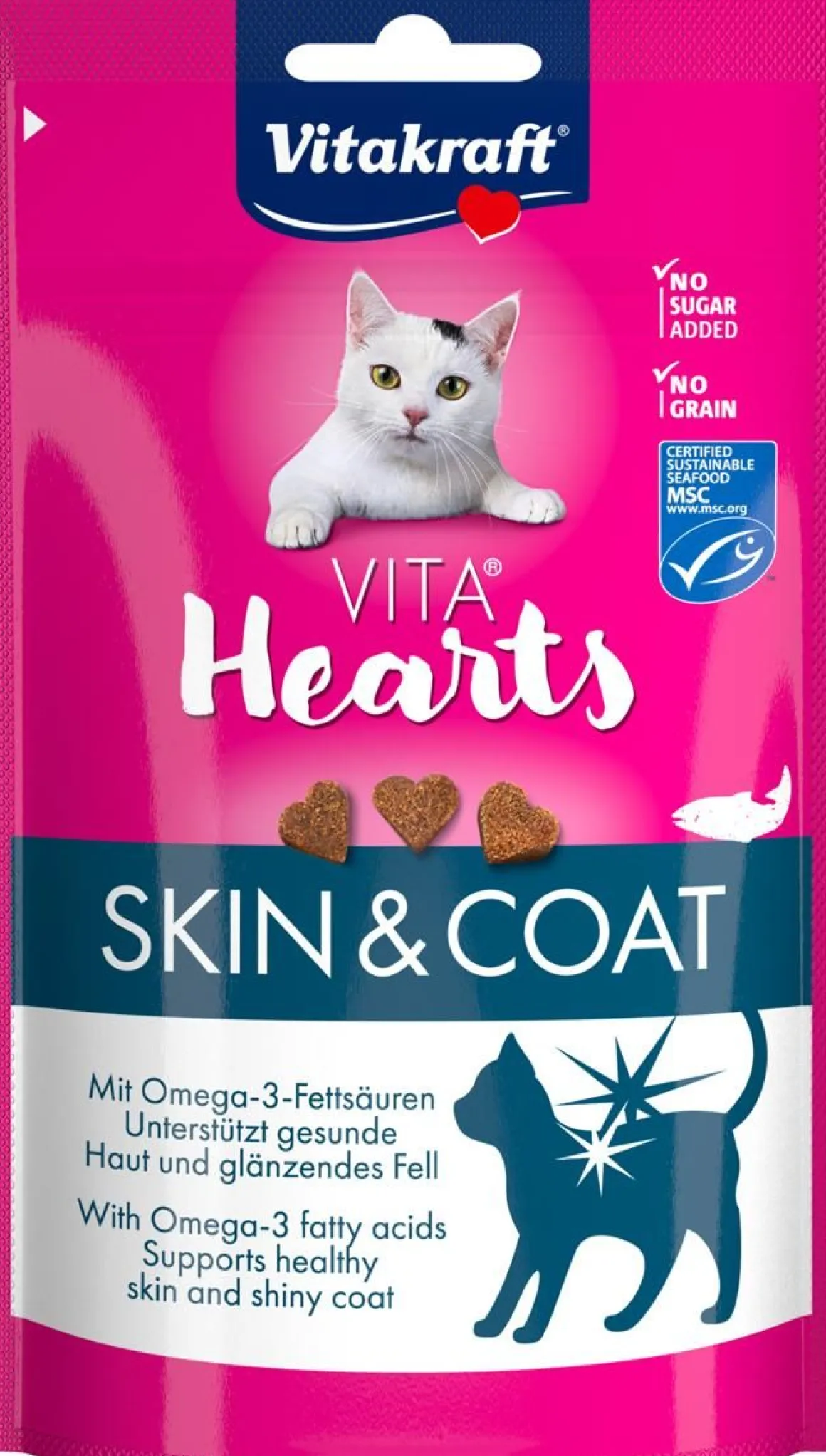 VITAKRAFT KISSAN MAKUPALA VITA HEARTS SKIN & COAT LOHI MSC 40 G