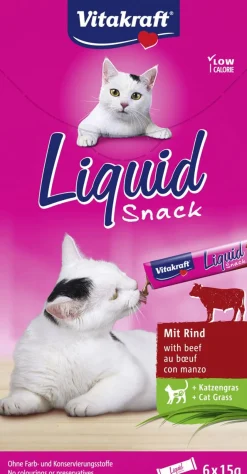 VITAKRAFT KISSAN MAKUPALA LIQUID SNACK NAUTA + KISSANRUOHO 90 G