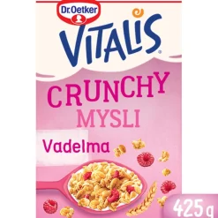 VITALIS CRUNCHY -30% SOKERIA VADELMA 425 G