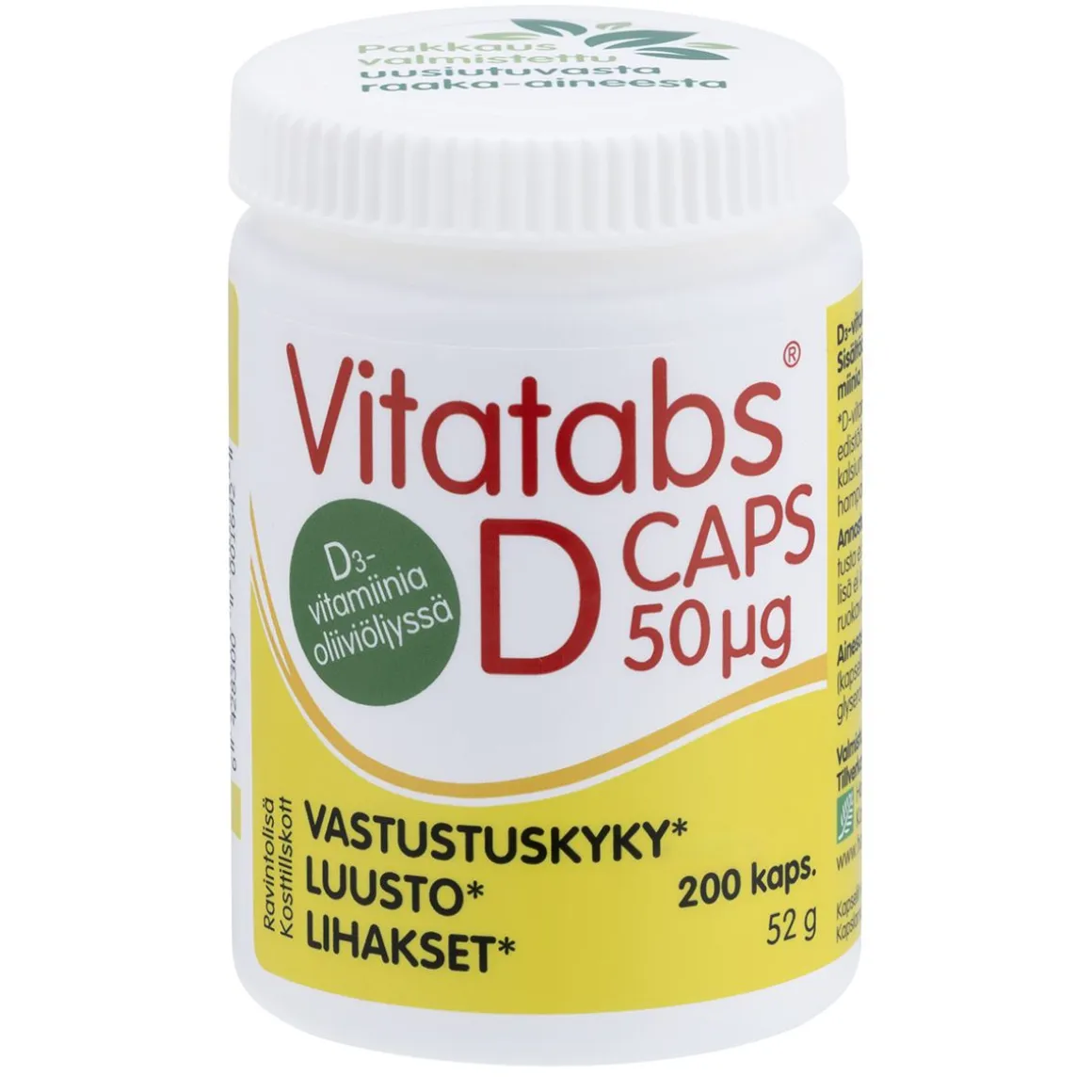 VITATABS D-CAPS 50 200 KPL