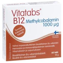 VITATABS B12 METHYLCOBALAMIN 60 KPL