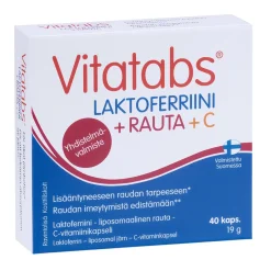 VITATABS LAKTOFERRIINI + RAUTA + C 40 KPL
