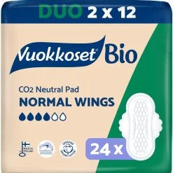 VUOKKOSET 100% BIO 2X12 DUO WINGS NORMAL 24 KPL