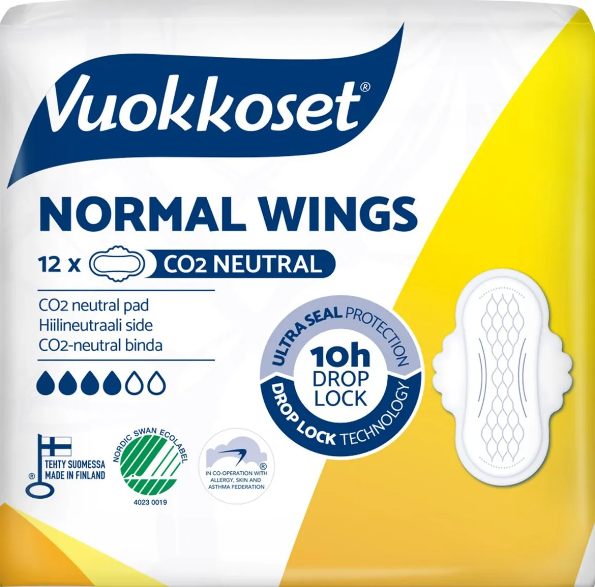 VUOKKOSET SLIM 12 WINGS NORMAL 12 KPL
