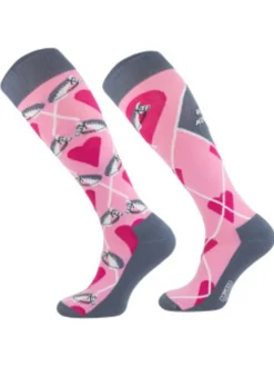 WAHLSTEN RATSASTUSSUKAT PUUVILLAA HOBBY HORSE 35-38 PINKKI