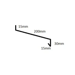 WARMA IKKUNAPELTI 200MM 2M MUSTA