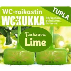 WC KUKKA LIME WC-RAIKASTIN TUPLAPAKKAUS 100 G