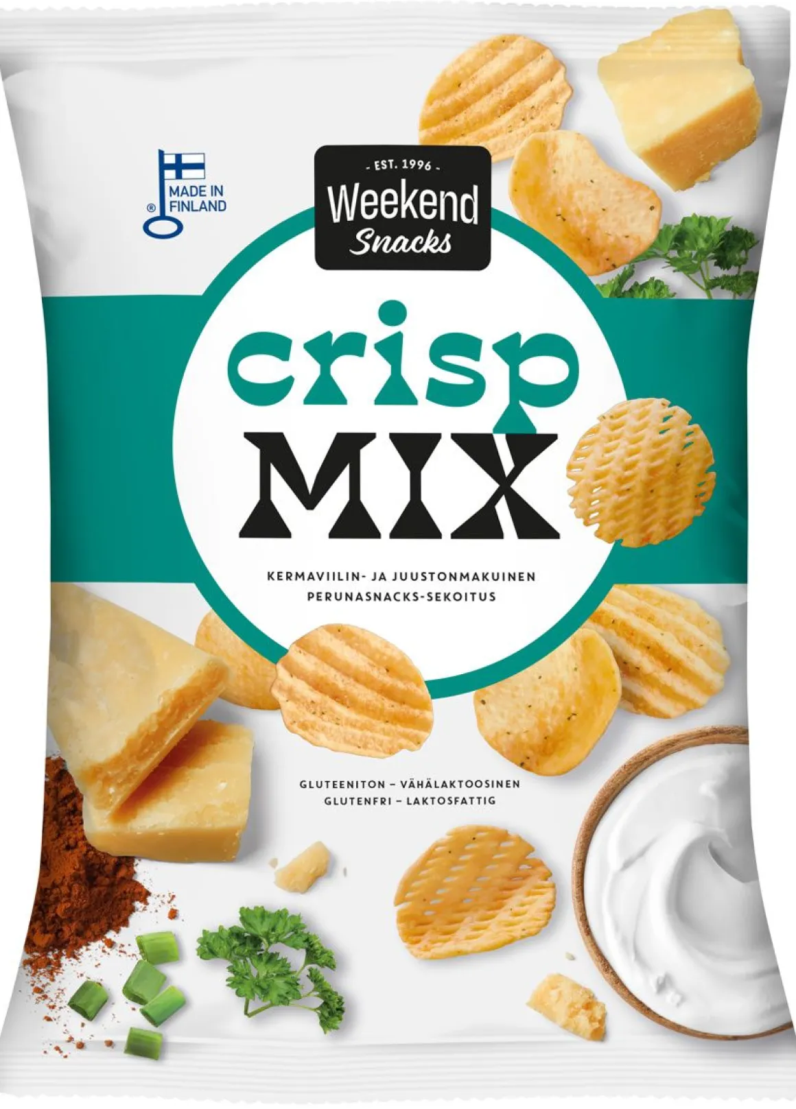WEEKEND SNACKS CRISP MIX SOUR CREAM&CHEESE 180 G