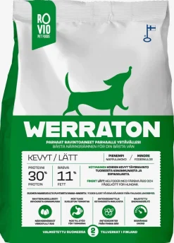 WERRATON KOIRAN TÄYSRAVINTO KEVYT 2 KG