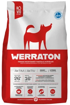 WERRATON KOIRAN TÄYSRAVINTO AKTIIVI 12 KG