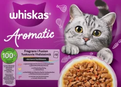 WHISKAS 1+ AROMATIC FURION KASTIKKEESSA 12*85G 1,02 KG