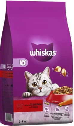 WHISKAS 1+ HÄRÄNLIHAA 3,8 KG