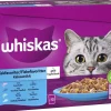 WHISKAS 1+ KALASUOSIKIT HYYTELÖSSÄ 12*85G 1,02 KG