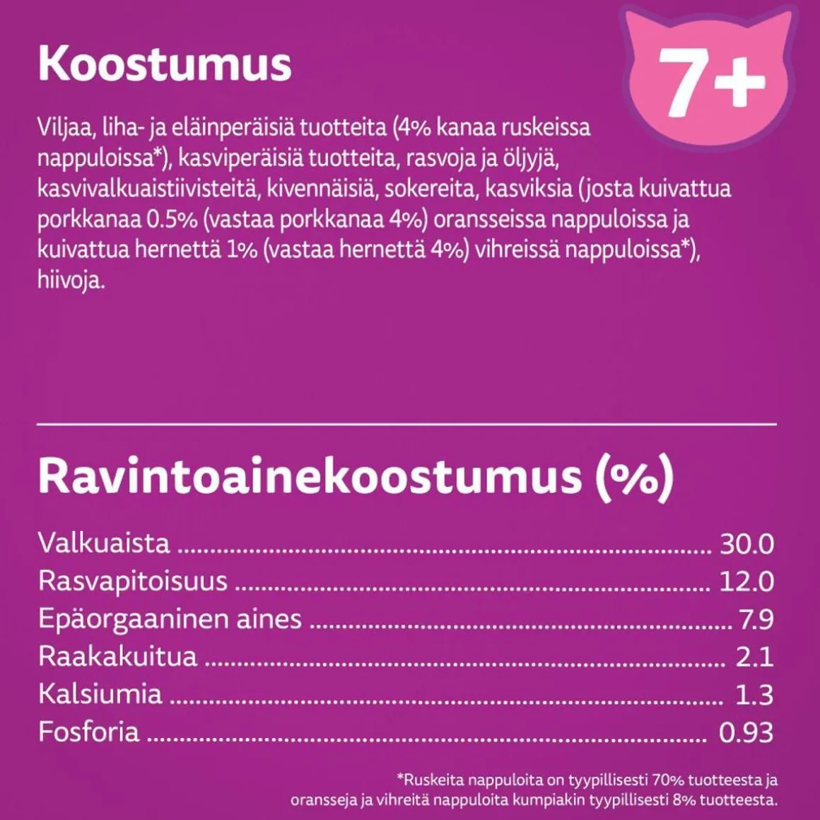 WHISKAS 7+ SENIOR KANAA 800 G