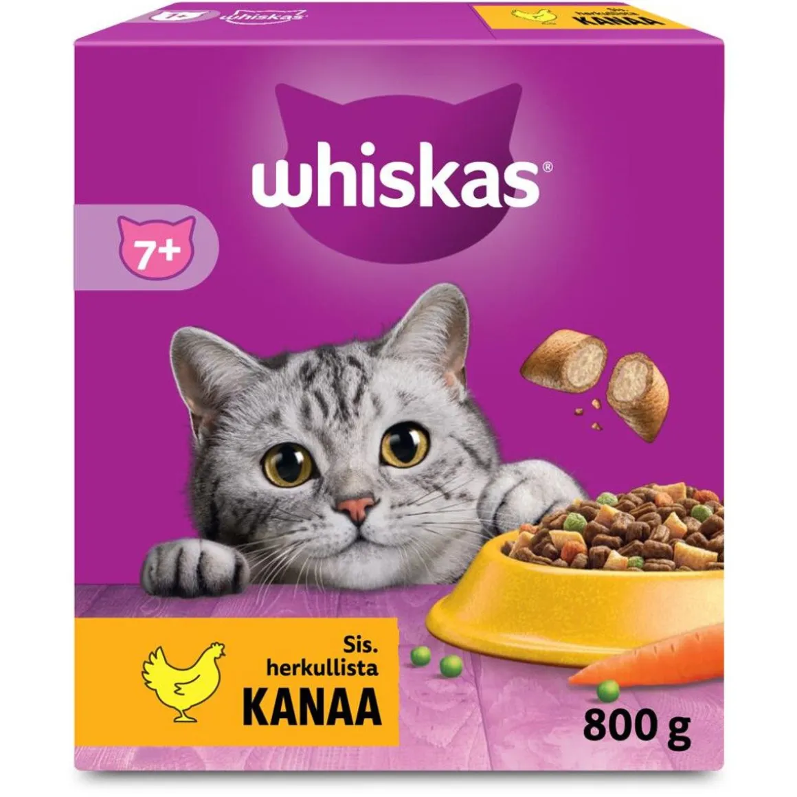 WHISKAS 7+ SENIOR KANAA 800 G