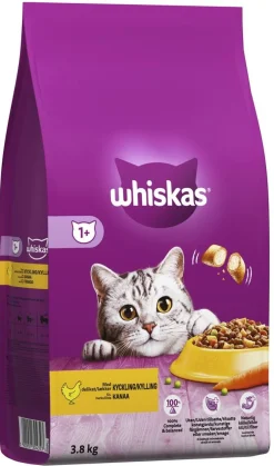 WHISKAS 1+ KANAA 3,8 KG