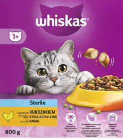 WHISKAS 1+ STERILE KANAA 800 G