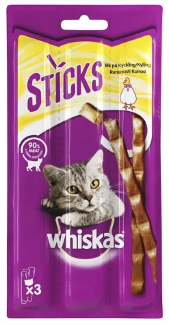 WHISKAS STICKS KANA 3KPL 18 G
