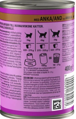 WHISKAS TÖLKKI ANKKAA HYYTELÖSSÄ 400 G