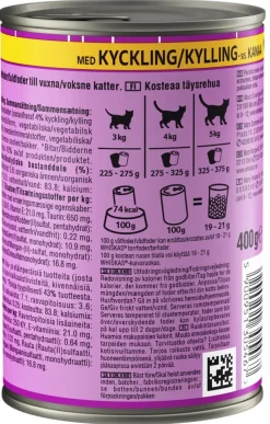 WHISKAS TÖLKKI KANAA KASTIKKEESSA 400 G