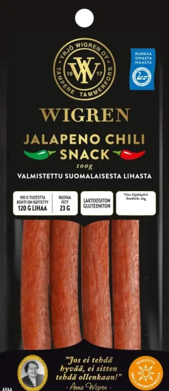 WIGREN JALOPENO CHILI SNACK  100 G