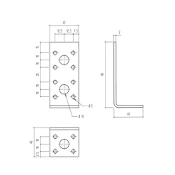 WÜRTH KULMALEVY 90X48X3X48MM VAHVISTETTU