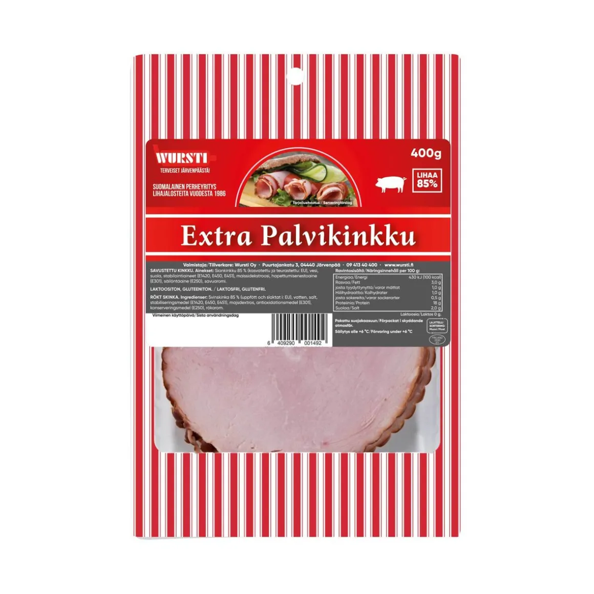 WURSTI EXTRAPALVIKINKKU 400 G