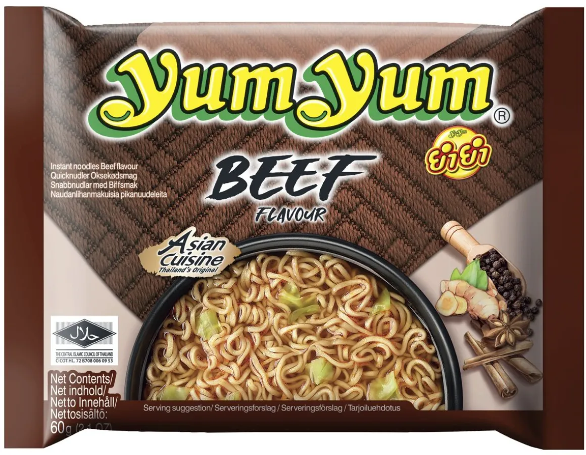 YUM YUM NAUDANLIHANMAKUINEN NUUDELI 60 G