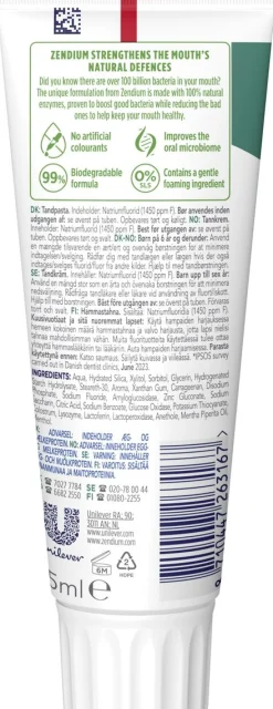 ZENDIUM EXTRA FRESH HAMMASTAHNA 75 ML